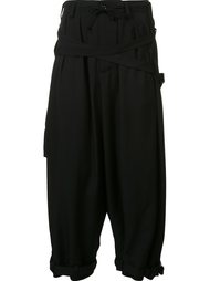 укороченные широкие брюки Yohji Yamamoto