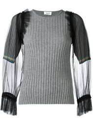 свитер с рукавами из тюля Aviù