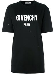 футболка с принтом логотипа   Givenchy