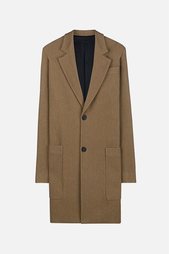 пальто на две пуговицы с прямоугольными лацканами Ami Alexandre Mattiussi