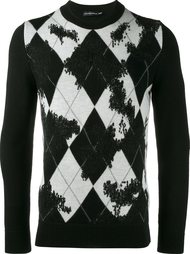 свитер с геометрическим узором  Alexander McQueen