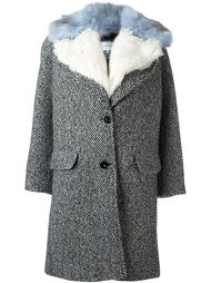 пальто с меховой отделкой Carven