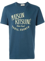 футболка с принтом логотипа  Maison Kitsuné