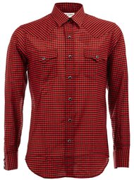 рубашка в клетку Saint Laurent