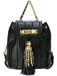 рюкзак с логотипом и рукой скелета Moschino