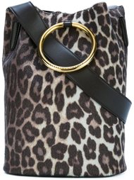 сумка-мешок с леопардовым узором Stella McCartney