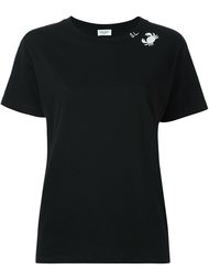 футболка с принтом краба  Saint Laurent