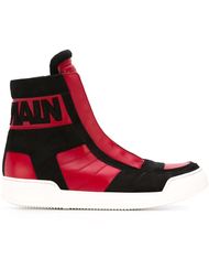 хайтопы с аппликацией логотипа Balmain