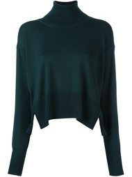 джемпер в рубчик с отворотной горловиной Mm6 Maison Margiela