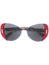 объемные солнцезащитные очки  Prada Eyewear