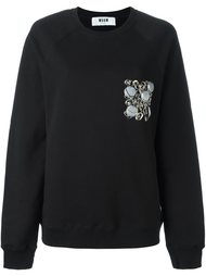 декорированная толстовка  MSGM