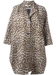 пальто с леопардовым принтом   Stella McCartney