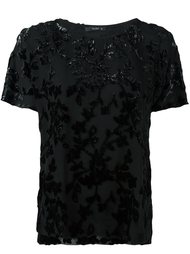 блузка с бархатной аппликацией Etro