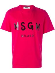 футболка с логотипом MSGM