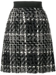 трикотажная юбка А-образного силуэта Dolce &amp; Gabbana