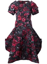 структурированное платье с цветочным рисунком Comme Des Garçons