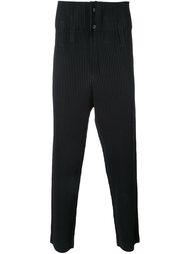 брюки с заниженной шаговой линией  Homme Plissé Issey Miyake
