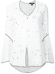 блузка с контрастной окантовкой  Derek Lam