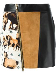 мини юбка со смещенной молнией Fausto Puglisi