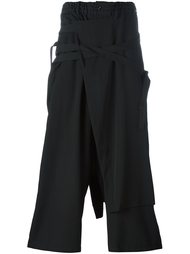 широкие брюки с ремешками Yohji Yamamoto