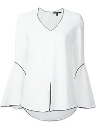 блузка с расклешенными рукавами Derek Lam