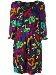 платье с абстрактным принтом   Boutique Moschino