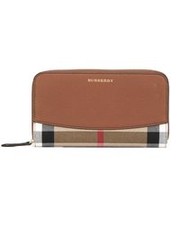 house check zip around wallet Burberry