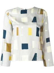 блузка с абстрактным принтом  Erika Cavallini