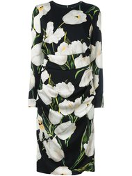 платье с принтом тюльпанов  Dolce &amp; Gabbana