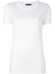 топ с вышивкой 'Love' Dolce &amp; Gabbana