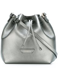сумка-мешок с эффектом металлик Emporio Armani