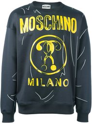 толстовка с принтом логотипа Moschino