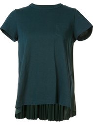 футболка с плиссировкой сзади Sacai