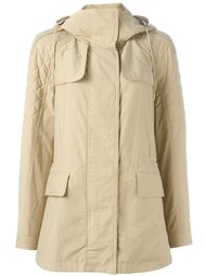 укороченное пальто с капюшоном Burberry
