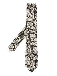 галстук с цветочной вышивкой Dolce &amp; Gabbana