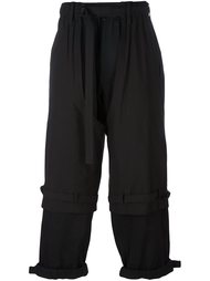 многослойные укороченные брюки Yohji Yamamoto
