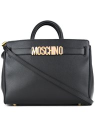 сумка-тоут с логотипом  Moschino