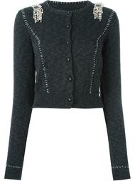 укороченный кардиган с украшением Maison Margiela