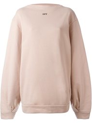 толстовка с высокой горловиной и вырезными деталями Off-White