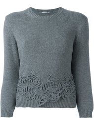 джемпер с цветочной аппликацией Ermanno Scervino