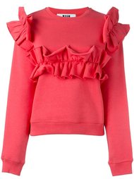 толстовка с рюшами MSGM