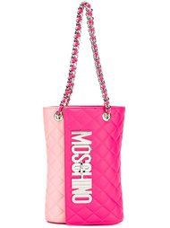 двухцветная стеганая сумка Moschino