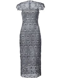 платье с вышитым кружевом Christian Siriano