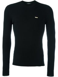 свитер с круглым вырезом   Dsquared2