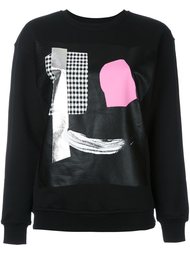 толстовка с абстрактным принтом лица McQ Alexander McQueen