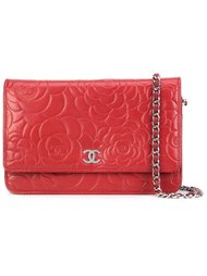 сумка-кошелек с камелиями Chanel Vintage