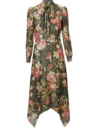 платье с бантом на шее Saint Laurent