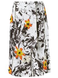 floral embroidery flare skirt Isabela Capeto