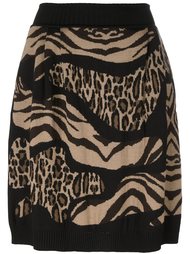 юбка с животным принтом Alberta Ferretti