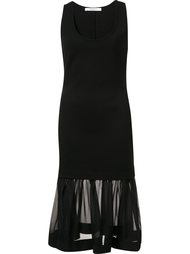 платье с шифоновой оборкой Givenchy